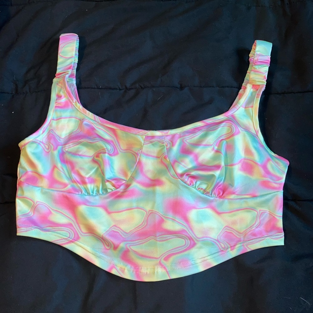 Large Shein Colorful Crop Top